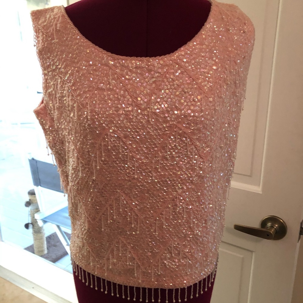 Pink beaded top